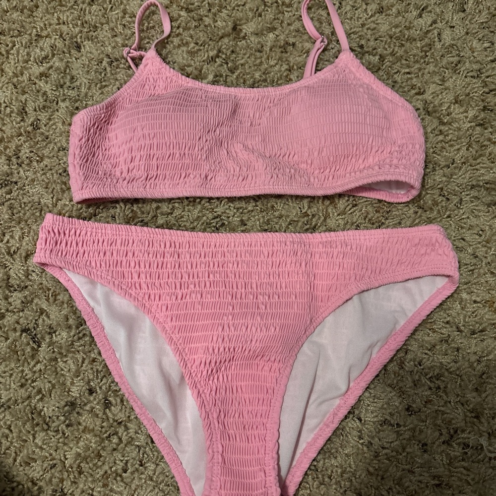 pink shein bikini